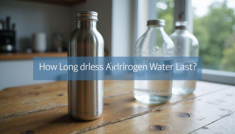 how long does hydrogen water last
